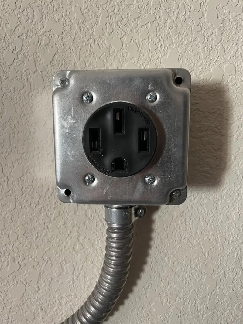 NEMA 14-50 outlet installed for Smart Home Electrical in Grenada